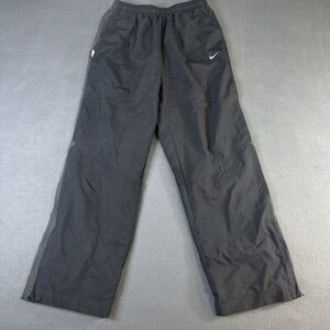 90s Vintage Nike Size L NME Black Windbreaker Pants - Gorpcore Mesh Straight
